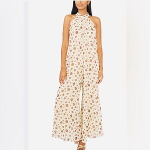 Halogen. Leopard Print Jumpsuit Halogen. Size XL.